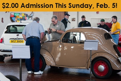 $2 Admission Sunday, Feb, 5 2012