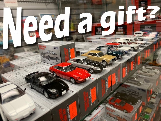 model cars in the gift shop